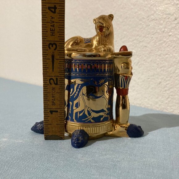 1989 Franklin Mint Treasures of King Tut Miniature Collectable Unguent Container - Picture 8 of 8